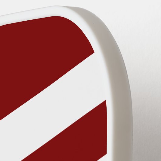 Modern Red Script Name Pickleball Schläger (Linke Seite)