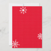 Modern Red Script 'Tis The Season Christmas Party Einladung (Rückseite)