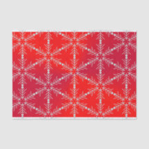 Modern Red Snowflakes Weihnachten