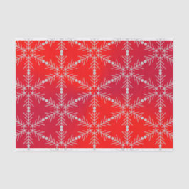 Modern Red Snowflakes Weihnachten Seidenpapier