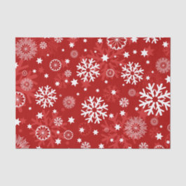 Modern Red Snowflakes Weihnachtsgebäck Seidenpapier