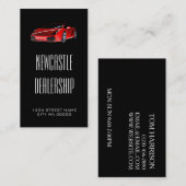 Modern Red Sports Car Deal Visitenkarte (Vorne/Hinten)