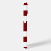 Modern Red Strips Name Case-Mate iPhone Hülle (Rückseite / Rechts)
