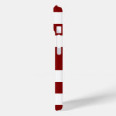 Modern Red Strips Name Case-Mate iPhone Hülle (Rückseite / Links)