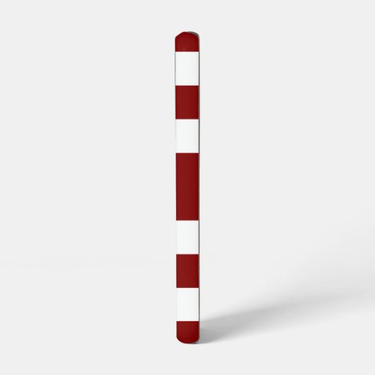 Modern Red Strips Name Samsung Galaxy Hülle (Linke Seite)