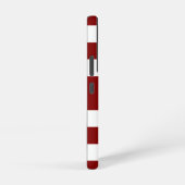 Modern Red Strips Name Samsung Galaxy Hülle (Rechte Seite)