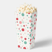 Modern Red Turquoise Polka Dot Chic Geschenkschachtel (Geplatzt)