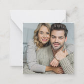 Modern Red Valentine Hugs Kisses Photo  Mitteilungskarte (Rückseite)