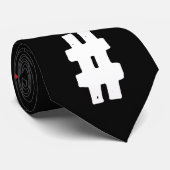 Modern red white black lettering Fashionable  Krawatte (Gerollt)