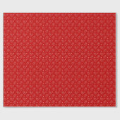Modern Red & White Gingerbrot Menschenmuster Geschenkpapier (Flach)