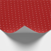 Modern Red & White Hearts Pattern Valentine Day Geschenkpapier (Ecke)