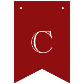 Modern Red & White Herzlichen Glückwunsch Wimpelkette (Erste Fahne)