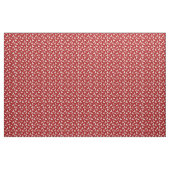 Modern Red White Rentier Weihnachtsmuster Stoff (Yard (91,4 cm))