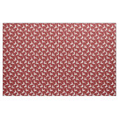 Modern Red White Rentier Weihnachtsmuster Stoff (Fat Quarter (45,7 x 55,9 cm))