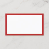 Modern Red White Social Media Visitenkarte (Rückseite)