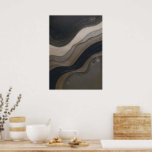 MODERN REFINEMENT: Elegant Wall Art for Discerning Poster (Küche)