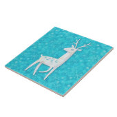 Modern Reindeer Deer Art Holiday Decorative Tile Fliese (Seite)