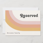 Modern Retro 70er Jahre Regenbogenschutzzeichen (Vorderseite)