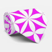Modern/Retro-Blume in Hot-Pink Krawatte (Gerollt)
