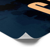 Modern Retro Cambodian Travel Poster (Ecke)