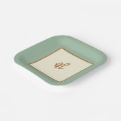 Modern Retro Chili Limette Pappteller (Gewinkelt)