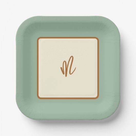 Modern Retro Chili Limette Pappteller (Vorderseite)