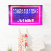 Modern Retro Congratulations Graduation Banner (Insitu)