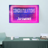 Modern Retro Congratulations Graduation Banner (Messeveranstaltung)