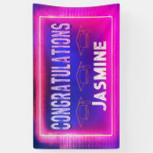 Modern Retro Congratulations Graduation Banner (Vertikal)