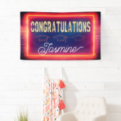 Modern Retro Congratulations Graduation Banner (Insitu)