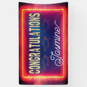Modern Retro Congratulations Graduation Banner (Vertikal)