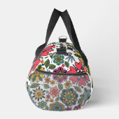 Modern Retro Floral Drawing Seamless Pattern Art Duffle Bag (Rechts)