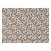 Modern Retro Floral Drawing Seamless Pattern Art Tischdecke (Vorderseite (Horizontal))