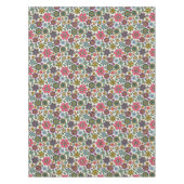 Modern Retro Floral Drawing Seamless Pattern Art Tischdecke (Vorderseite)