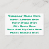 Modern Retro Floral Drawing Seamless Pattern Art Visitenkarte (Rückseite)