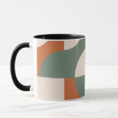 Modern Retro Geometric Frosted Glass Mug Tasse (Links)