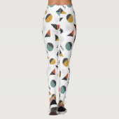 Modern retro geometry shapes leggings (Rückseite)