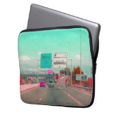 Modern Retro Highway Laptop Cover (Vorderseite Links)