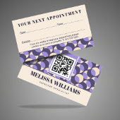 Modern Retro Lavender Geometric  Terminkarte