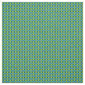 Modern Retro Link Pattern in Blue and Green Stoff (Muster)