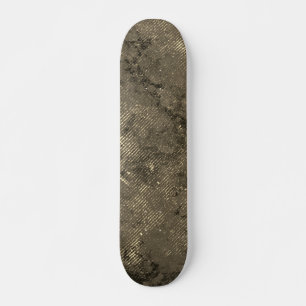 Modern Retro Space Urban Sepia Brown Skateboard