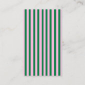 Modern Retro Striped  Wedding Information  Visitenkarte (Rückseite)