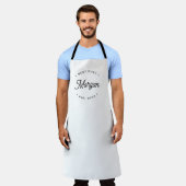  Modern Retro Typography Personalized Best Chef Schürze (Getragen)