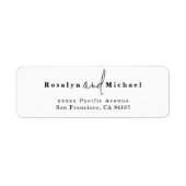 Modern Return Address Labels (Vorne)