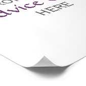 Modern Ribbon-Poster-Zeichen Poster (Ecke)