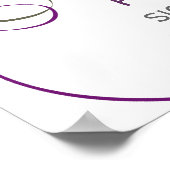 Modern Ribbon-Poster-Zeichen Poster (Ecke)