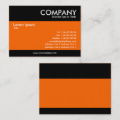 Modern - Rich Orange Visitenkarte (Vorne/Hinten)