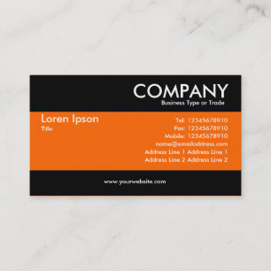 Modern - Rich Orange Visitenkarte