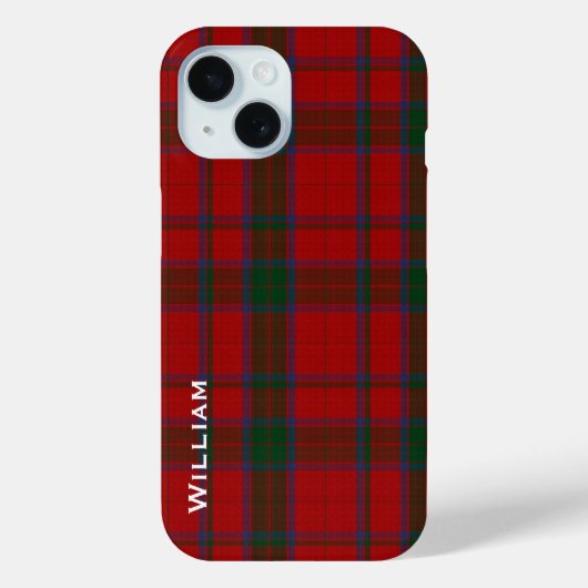 Modern Robertson Family Tartan Plaid Case-Mate iPhone Hülle (Rückseite)