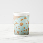 Modern Robin's Egg Speckle Personalized Porzellantasse (Vorderseite)